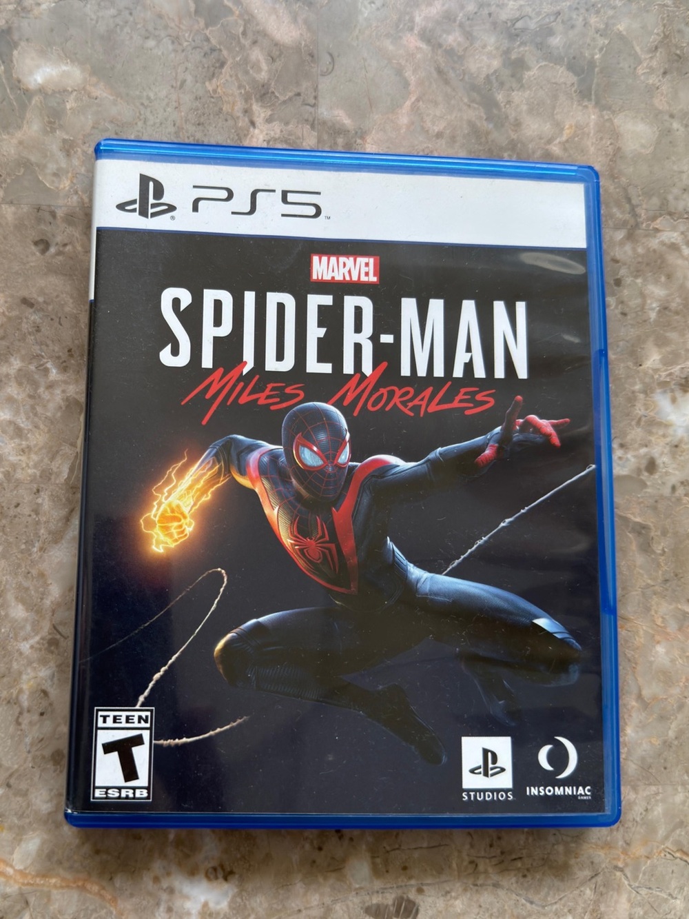 Marvel Spider-Man Miles Morales PS5 Game - Black & Red Cover